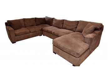 Crate & Barrel Four Piece U-Shaped Sectional With Right-Arm Chaise (RETAIL $4,880-see Receipt)