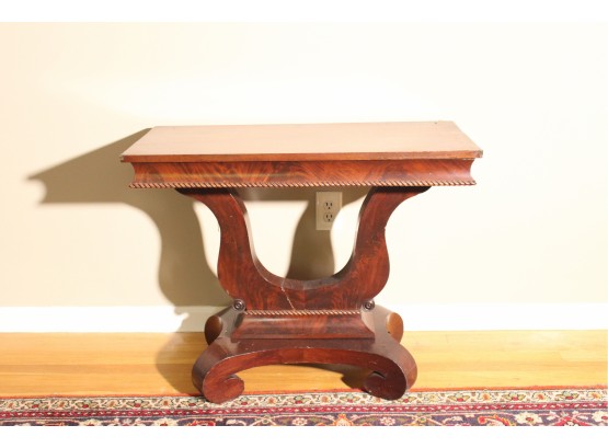 Antique Mahogany Lyre Table
