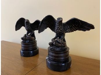 Nice Pair Of Eagle Figurines