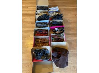 Large Lot Of Women's Shoes Various Styles