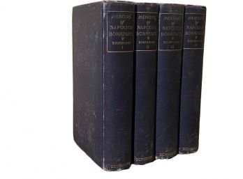 Collection Of Vintage Hardcover Books Memoirs Of Napoleon Bonaparte Volumes I-IV