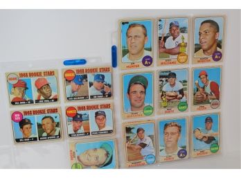 1968 Topps Baseball 14 Cards - Various Condition