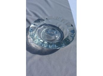 Vintage MCM Coin Dish - Ash Tray - Heavy Glass
