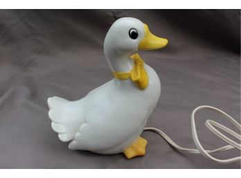Sweet Ceramic Duck Nightlight - 1984