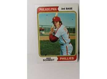 1974 Mike Schmidt Topps Baseball Card