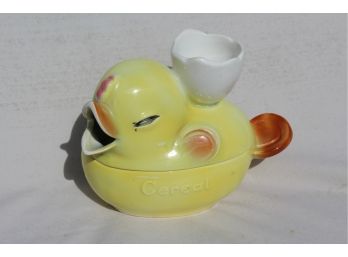 Vintage German Goebel Ceramic Cereal Bowl & Egg Cup Combo Circa 1930s