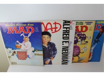 5 Great MAD Magazines From 1988 Good Condition