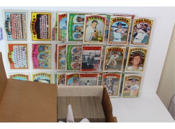 1972 Topps Baseball Over 300 Cards! One Of The More Fun Looks For The 70s