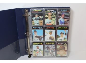 1971 Topps Baseball Binder Over 170 Cards!