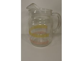 MCM Glass Pitcher - Great For Kool-Aid Or Summer Punch - Ice Cold Water