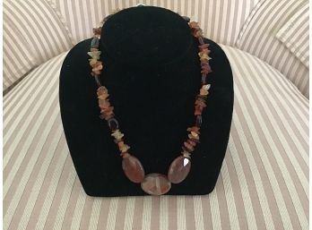 Polished Stone Necklace - Lot #9