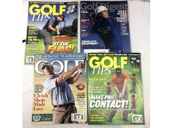 Autographed Golf Magazines And Photos 6 Pieces - Hunter Mahan, Rickie Fowler, Ryan Moore