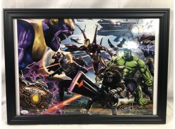 Greg Horn Signed Marvel's Avengers Infinity War / Endgame Lithograph 2018, JSA COA