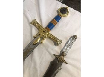 Decorative Iconographic Templar / Medieval Swords, 2 Pieces (Lot B)