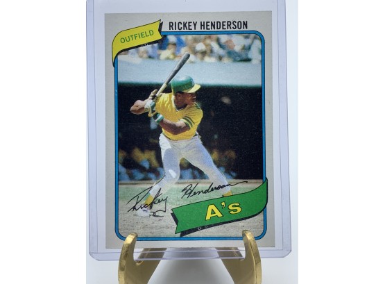 Vintage Collectible Card Topps Outfield Rickey Henderson Rookie  482