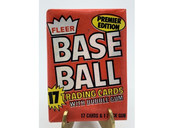 Vintage Collectible Card 1981 Fleer Baseball Sealed Pack