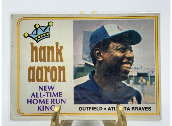 Vintage Collectible Card 1974 Hank Aaron #1
