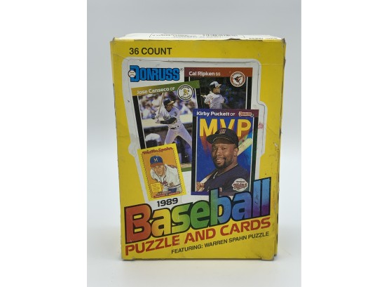Vintage Collectible Card 1989 Donruss Baseball Box