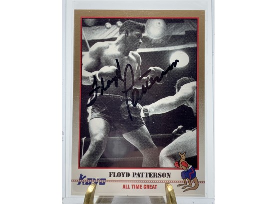 Vintage Collectible Card Kaya Floyd Patterson Autographed Card