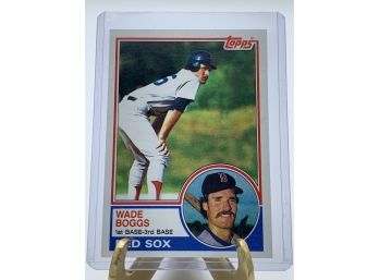 Vintage Collectible Card Topps 498 Wade Boggs 1983