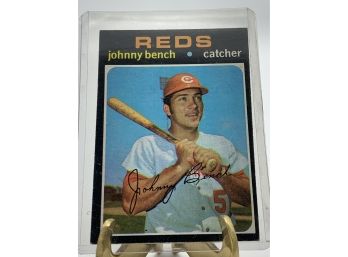 Vintage Collectible Card Topps 250 Johnny Bench 1971