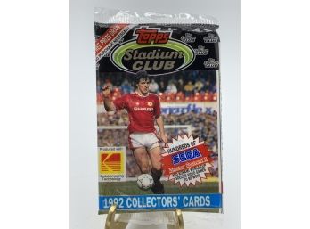 Vintage Collectible Card 1992 Stadium Club Soccer Pack W Vinny Jones Rookie