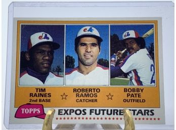 Vintage Collectible Card Expos Future Stars Raines Ramos Pate