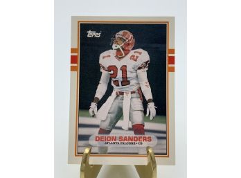 Vintage Collectible Card Topps Deion Sanders Traded Rookie