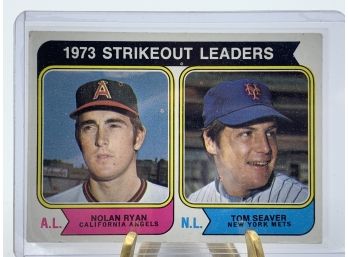 Vintage Collectible Card 1974 Topps Strike Out Leaders Ryan Seaver
