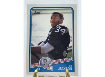 Vintage Collectible Card 1988 Topps Bo Jackson Rookie