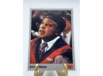 Vintage Collectible Card Archie Moore Autographed Card
