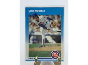 Vintage Collectible Card 1987 Fleer Update Greg Maddux Glossy Rookie
