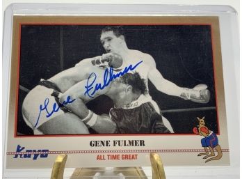 Vintage Collectible Card Gene Fulmer Autographed Card