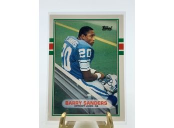 Vintage Collectible Card Topps Traded Barry Sanders Rookie