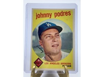 Vintage Collectible Card Topps 1959 Johnny Podres 495