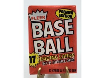 Vintage Collectible Card 1981 Fleer Baseball Sealed Pack