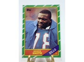 Vintage Collectible Card 1986 Topps Bruce Smith Rookie