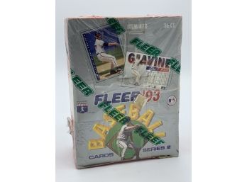 Vintage Collectible Card Fleer 1993 Baseball Sealed Case