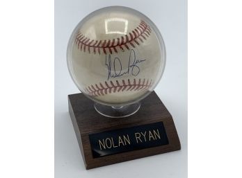 Vintage Collectible Card Vintage Nolan Ryan Autographed Ball