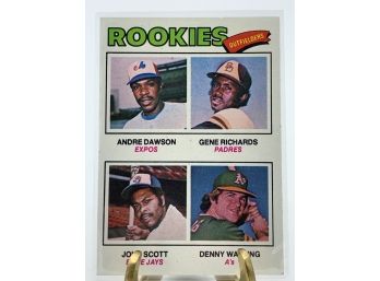 Vintage Collectible Card 1977 Andre Dawson Rookie