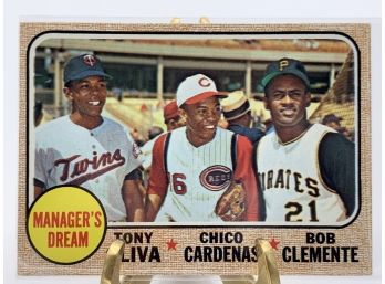 Vintage Collectible Card 1968 Topps Managers Dream Roberto Clemente