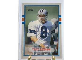 Vintage Collectible Card Topps 1989 Troy Aikman Traded Rookie