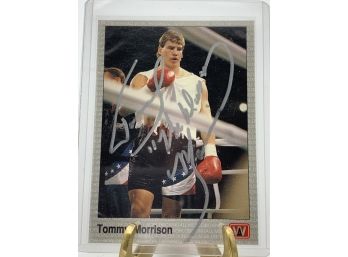 Vintage Collectible Card Tommy Morrison Autographed Card