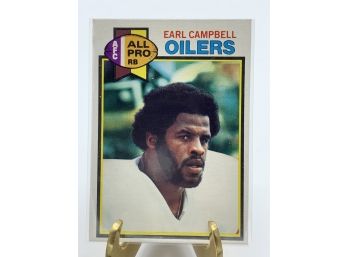 Vintage Collectible Card 1979 Topps Earl Campbell Rookie