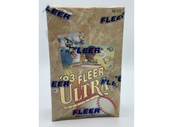 Vintage Collectible Card 1993 Fleer Ultra Series 1 Baseball Sealed Box