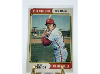 Vintage Collectible Card 1974 Topps Mike Schmidt