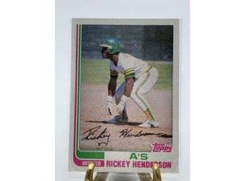 Vintage Collectible Card 1982 Topps Rickey Henderson