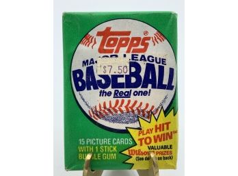 Vintage Collectible Card 1981 Topps Baseball Sealed Pack