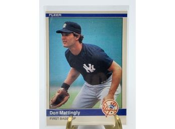 Vintage Collectible Card Fleer Don Mattingly Rookie 121
