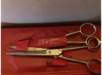 Vintage Hoffritz For Cutlery Scissors With Case